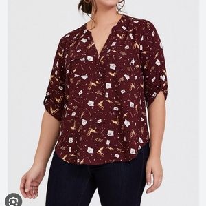 Torrid Harry Potter blouse size 5